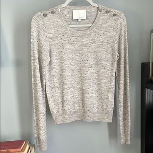 3.1 Phillip Lim Wool Dot Sweater (Gray) XS
